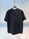 NOURHAGE / EMBROIDERY TEE S/S / AUBERGINE
