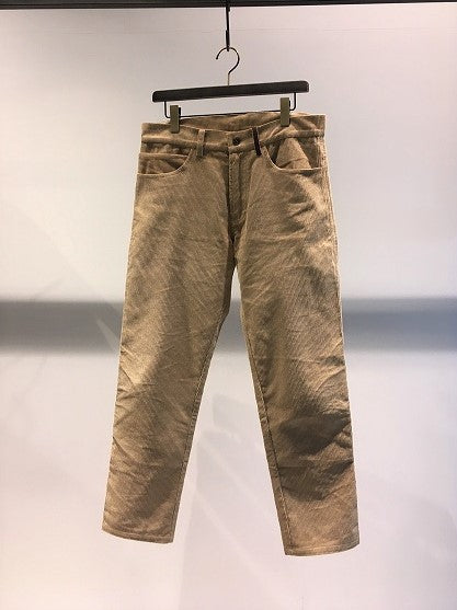 J-B-J / HAND EMBROIDERY CORDUROY PANTS / CAMEL