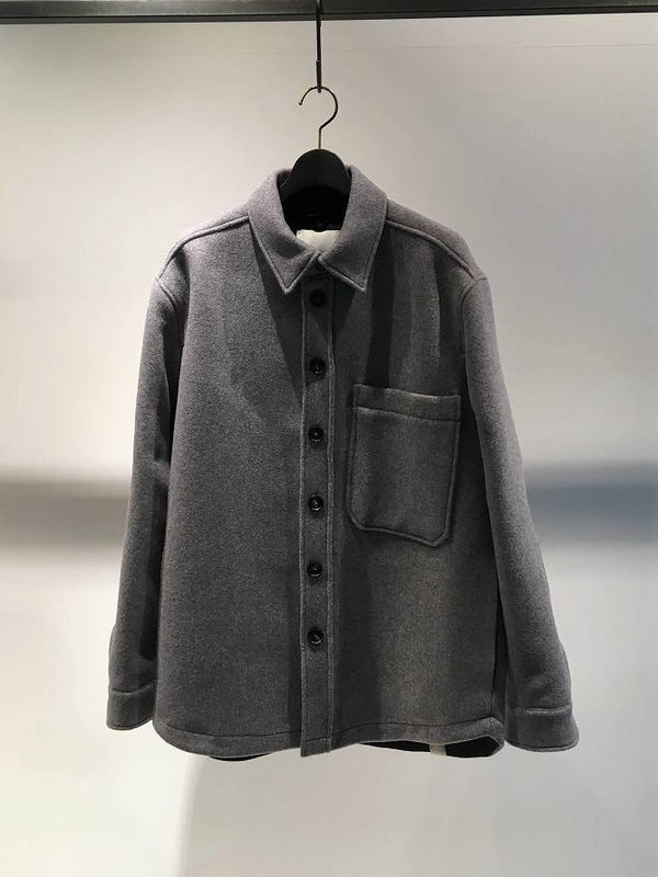 T_COAT / T1 M VELOUR / GRIGIO