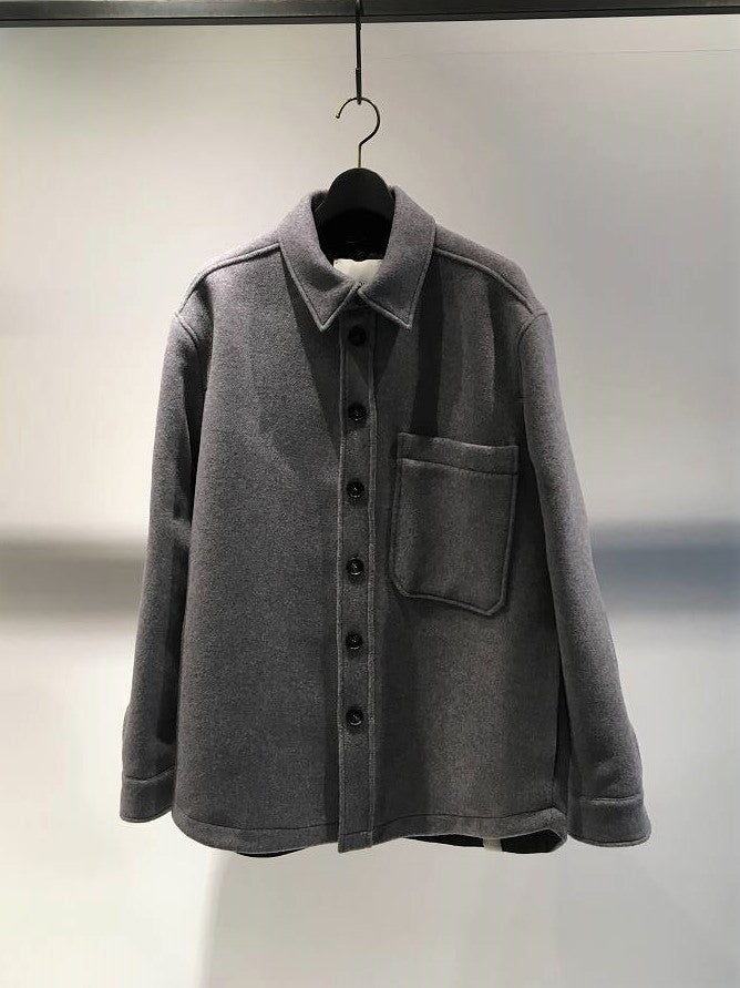 T_COAT / T1 M VELOUR / GRIGIO