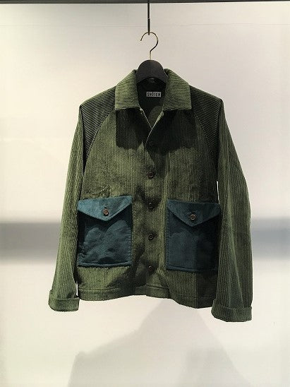 BIRO-SHOTEN / CORDUROY SHORT BLOUSON / GREEN
