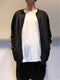 MARC POINT / ZIP UP JERSEY JACKET / BLACK