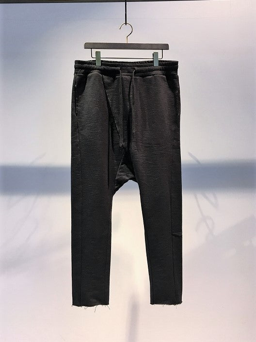 MARC POINT / LOW CROTCH JERSEY PANTS / BLACK
