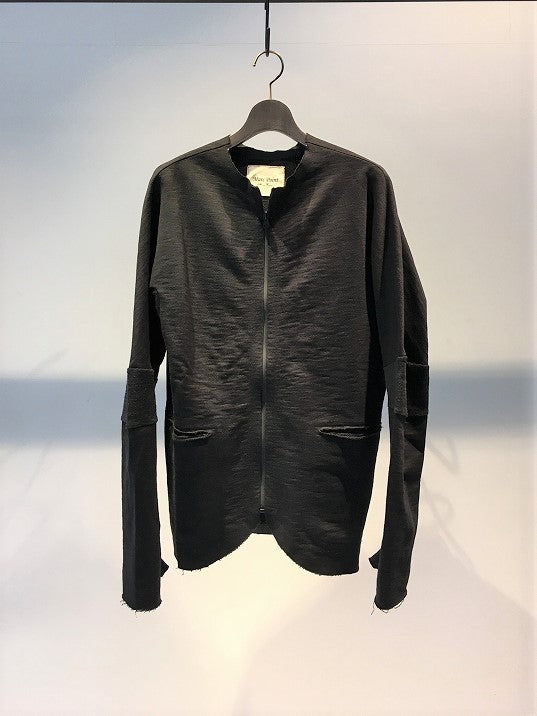 MARC POINT / ZIP UP JERSEY JACKET / BLACK