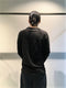 MARC POINT - MARCANDCRAM / RAW EDGE TEE LONG SLEEVE / BLACK