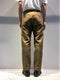 BIRO / PANELLED MOLESKIN PANTS / OLIVE