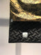 T_COAT / DOUBLE FACE QUILTED SCARF / BLACK