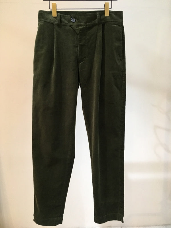 OLIVER SPENCER / PLEAT TROUSER / GREEN