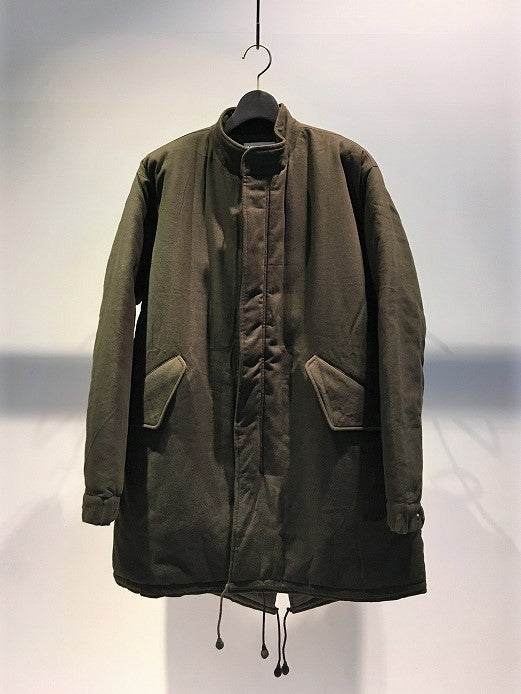 KARDO / QUILTED MILITARY COAT / DARK GREEN