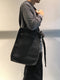 TRAKATAN / CANVAS UTILITY SHOULDER BAG / BLACK