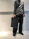TRAKATAN / CANVAS UTILITY SHOULDER BAG / BLACK