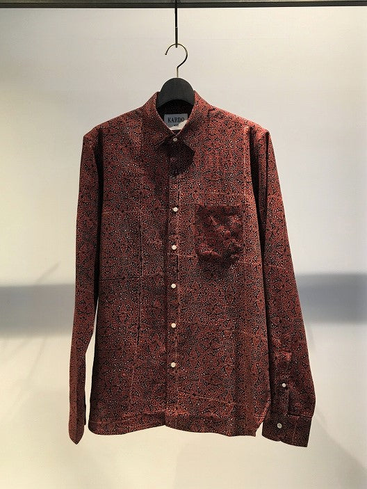 KARDO / RODNEY LONG SLEEVE SHIRT / BLOCK-PRINT