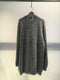 MARC POINT / RAW EDGE LONG CREW NECK KNIT / GREY