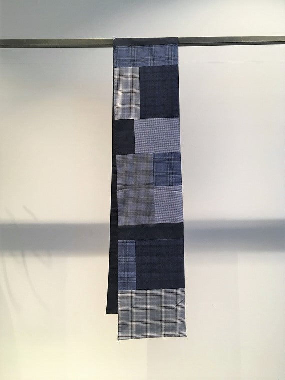 SWELL FELLOW / RANDAM PATCHWORK STOLE / BLUE-NAVY