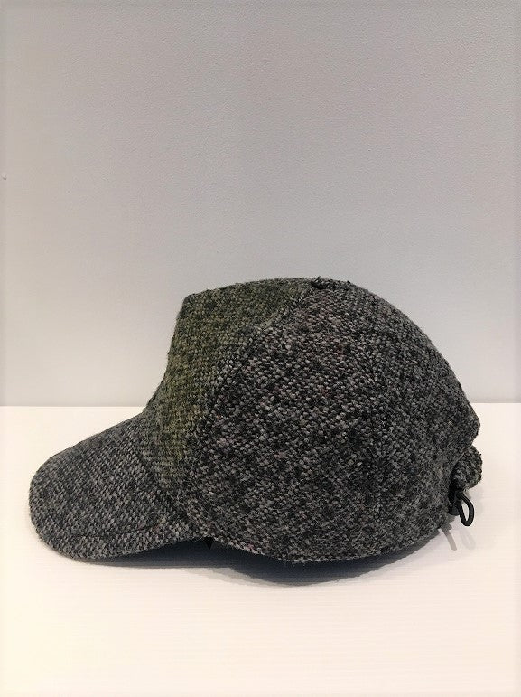 CORELATE / DYED TWEED BASEBALL CAP / NERO