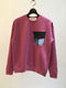QBISM / VINTAGE POCKT 3D SWEAT / PINK
