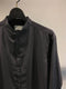 RAINMAKER / SHAWL COLLAR SHIRT / CHARCOAL