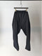 MARC POINT / SEERSUCKER SLIM TAPERED PANTS / BLACK