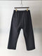 MARC POINT / SEERSUCKER COULISSE PANTS / BLACK