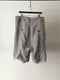 MARC POINT / WIDE LINEN SHORTS / L-GREY
