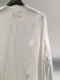 MARC POINT / NO COLLAR SHIRT / WHITE