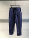 MARC POINT / LOW CROTCH EASY PANTS / DYED BLUE