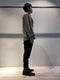 MARC POINT / SEERSUCKER SLIM TAPERED PANTS / BLACK
