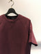 QASIMI / SHORT SLEEVE SWEAT SHIRT / WINE