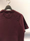 QASIMI / SHORT SLEEVE SWEAT SHIRT / WINE