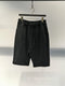 LA HAINE INSIDE US / SWEAT ZIP SHORTS / BLACK
