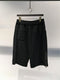 LA HAINE INSIDE US / SWEAT ZIP SHORTS / BLACK