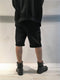LA HAINE INSIDE US / SWEAT ZIP SHORTS / BLACK