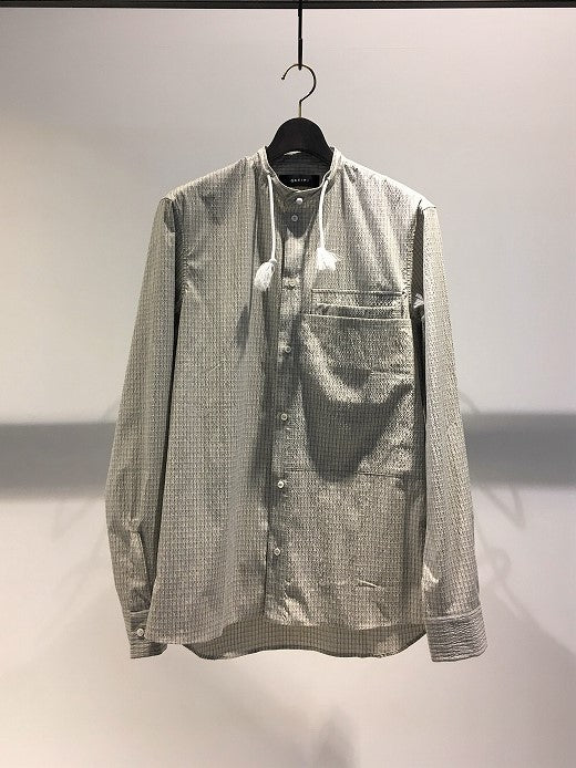 QASIMI / GRANDAD SHIRT / PALE CELADON