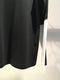 QASIMI / COLOUR BLOCK LONG SLEEVE TEE / BLACK-KHAKI-WHITE