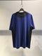 QASIMI / COLOUR BLOCK OVERSIZED TEE / COBALT BLUE - WHITE