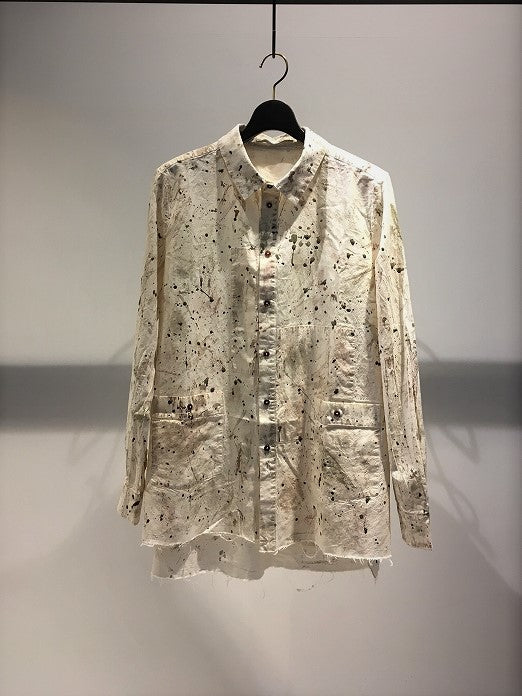 ALEKSANDR MANAMIS / PAINTED SHIRT / NATURAL