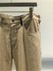 J-B-J / HAND EMBROIDERY LINEN PANTS / TAUPE