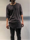 LA HAINE INSIDE US / CENTER SEAM HALF SLEEVE TEE / CHARCOAL