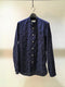 OLIVER SPENCER / GRANDAD SHIRT / NAVY CHECK