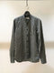 OLIVER SPENCER / GRANDAD SHIRT / GREEN STRIPE