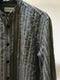 OLIVER SPENCER / GRANDAD SHIRT / GREEN STRIPE
