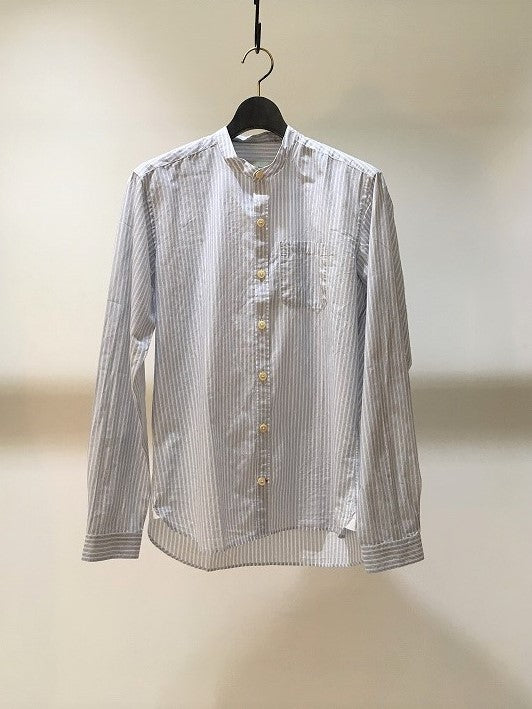 OLIVER SPENCER / GRANDAD SHIRT / BLUE STRIPE