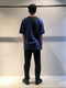 QASIMI / COLOUR BLOCK OVERSIZED TEE / COBALT BLUE - WHITE
