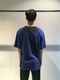 QASIMI / COLOUR BLOCK OVERSIZED TEE / COBALT BLUE - WHITE