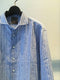 BIRO / STRIPE LINEN SHIRT / BLUE