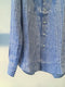 BIRO / STRIPE LINEN SHIRT / BLUE