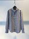 BIRO / STRIPE LINEN SHIRT / BLACK