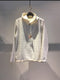 CORELATE / COTTON TWEED HOODIE / WHITE