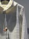 CORELATE / COTTON TWEED HOODIE / WHITE