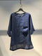ANTONIO TUO / LINEN T-SHIRT / BLUE